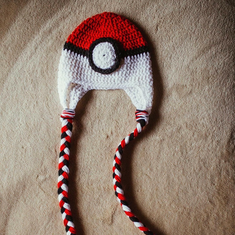 Handmade Pokémon inspired crochet hat